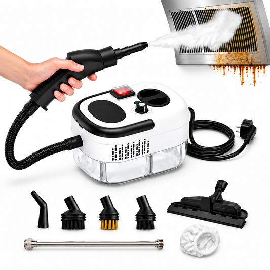 Limpiador Vapor Eléctrico Presurizado Multiusos con 9 Accesorios – Oferta Especial 50% OFF 🎁